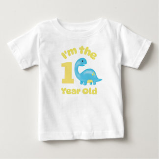 Födelsedag Jag Är Det 1 År Gamla Bebis Dinosaurie T Shirt