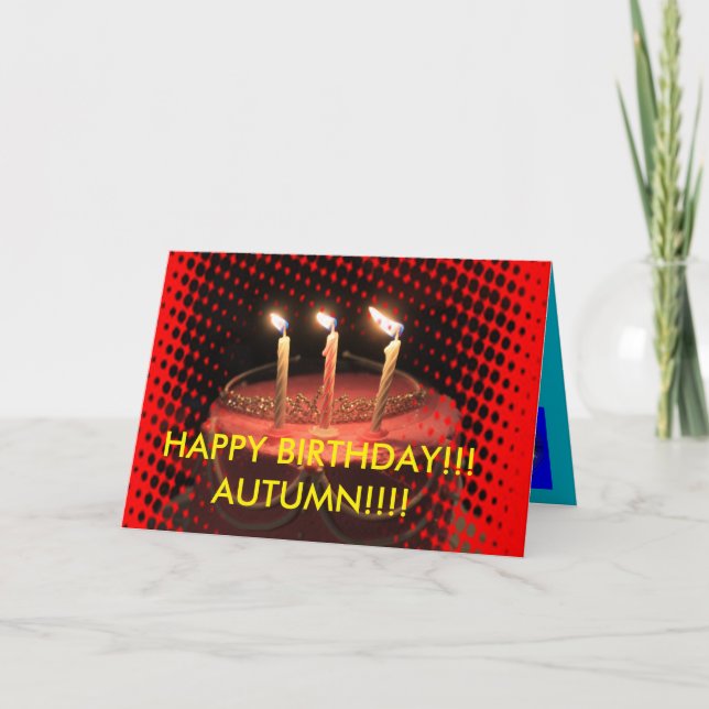 Födelsedag Kaka Stäng födelsedagskort Kort (Framsida)