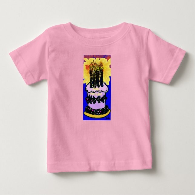 Födelsedag Kake baby utrustning T Shirt (Framsida)
