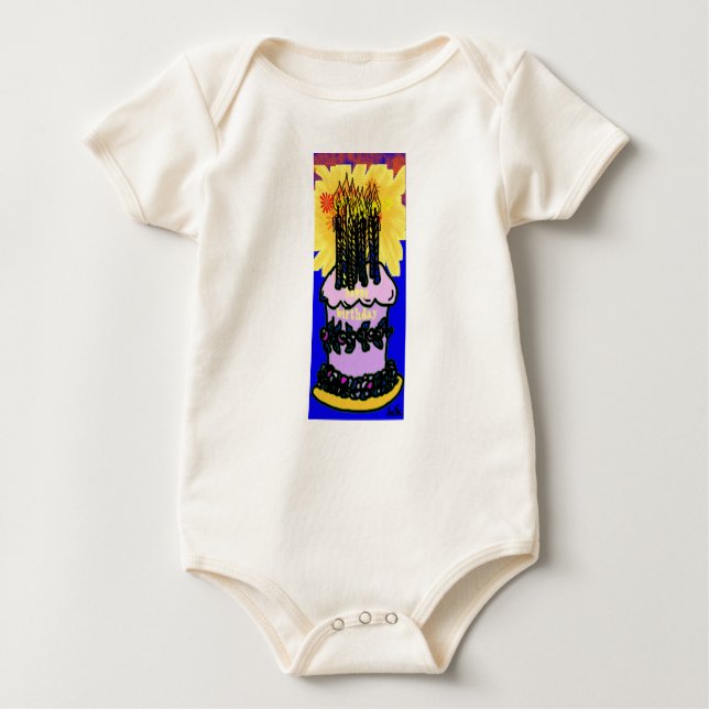 Födelsedag Kake baby utrustning T Shirt (Framsida)