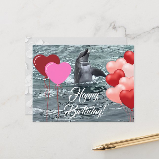 Födelsedag Kärlek Vykort (Fram/Back In Situ)
