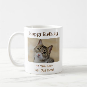 Födelsedag Katt Pappa World's Best Aldrig Pet Phot Kaffemugg
