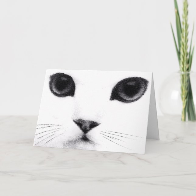 Födelsedag Kattens Meow Kort (Framsida)