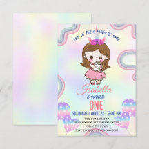 Födelsedag kawaii regnbåge enhörning Party för tje