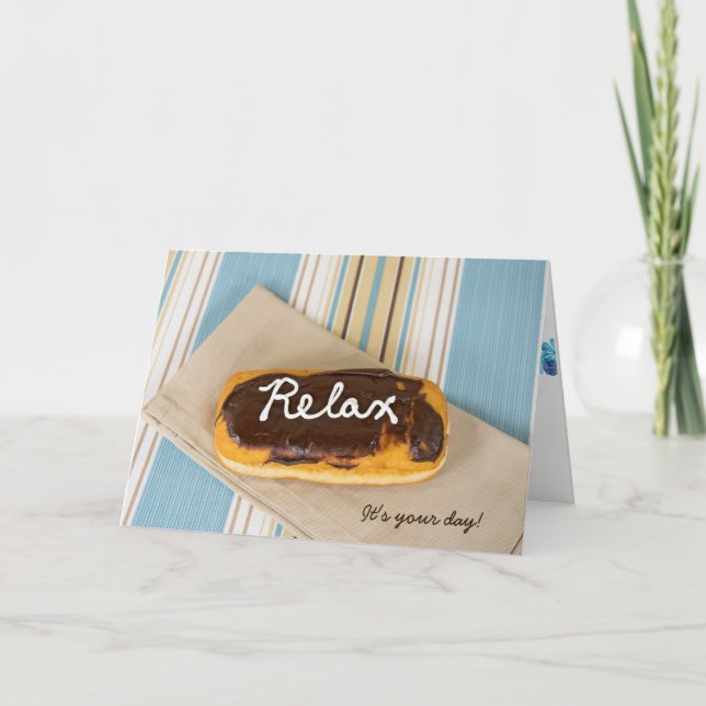 födelsedag-koppla av på munken kort (Framsida)