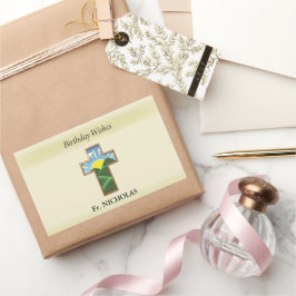 Födelsedag Kor Priest Personlig Rektangulärt Klistermärke