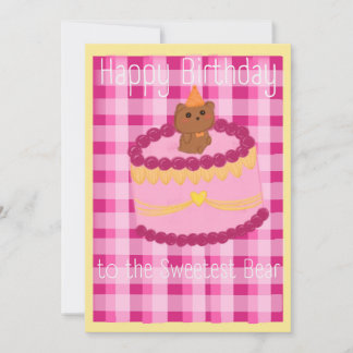 Födelsedag Kummel med Party Bear Thated Birthday C Julkort