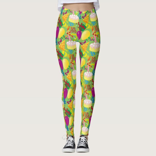 Födelsedag Leggings (Framsida)