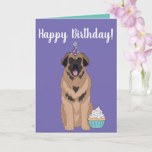 Födelsedag Leonberger-kort Kort