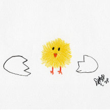 Födelsedag - Lycklig-kläckningsdag (Chick)
