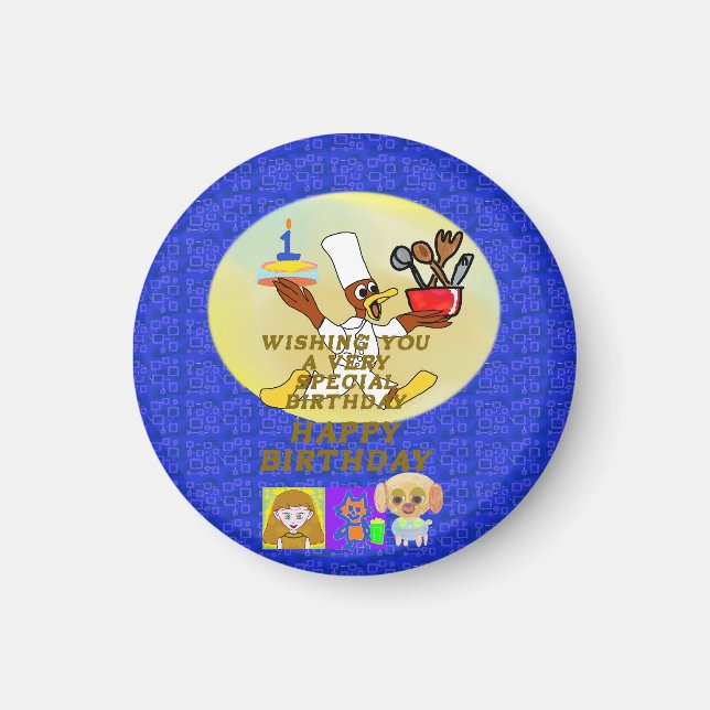 Födelsedag Magnet (Framsidan)