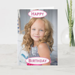 Födelsedag Mamma World's Best Aldrig Kids Photo Kort