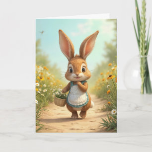 Födelsedag med Daisy Basket Kort