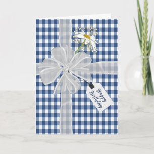 Födelsedag med Daisy på Gingham Kort