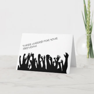 Födelsedag med fjättrande vaggor. kort