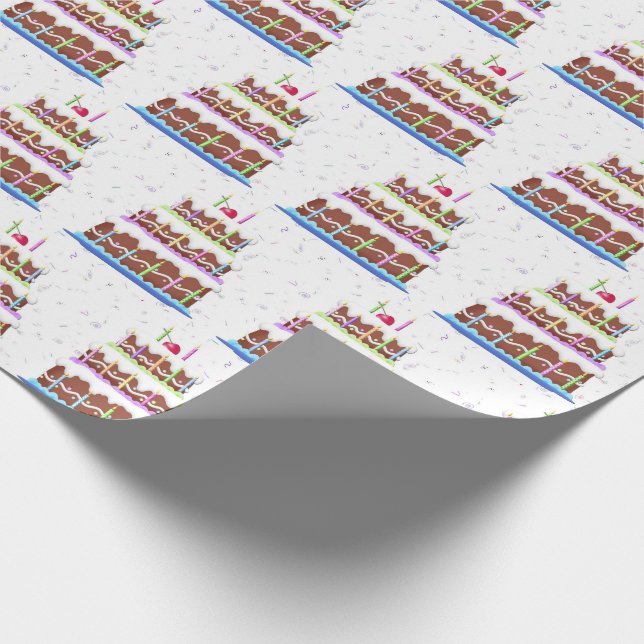 Födelsedag med konfetti presentpapper (Hörn)