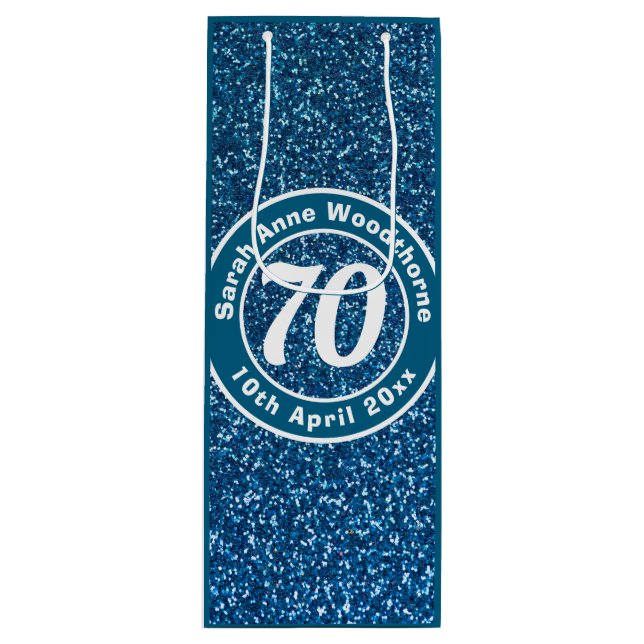 Födelsedag med Namn, ålder och datum Vin (Framsidan)