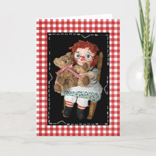 Födelsedag med Rag Doll Kort