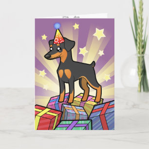 Födelsedag Miniature Pinscher / Manchester Terrier Kort