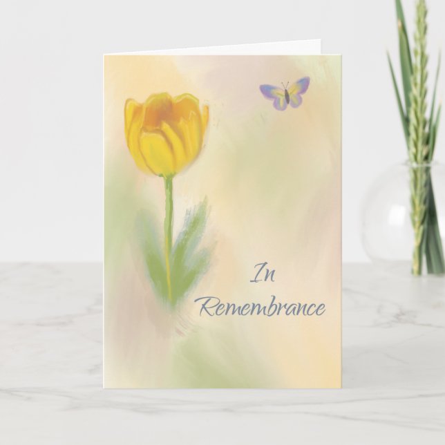 Födelsedag Minnesnjutning av vattenfärgsblomma Flo Kort (Framsida)