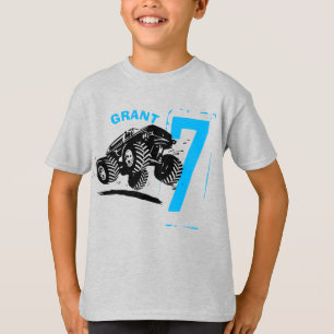 Födelsedag monstret lastbil födelsedagsfest t shirt