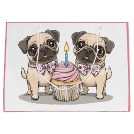 Födelsedag Mops Hunden Cupcake
