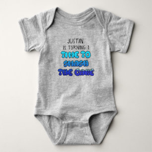 Födelsedag, namn och ålder, Smash Cake Shirt T