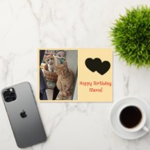 Födelsedag Namnsdag Barn Ginger Katter Foto