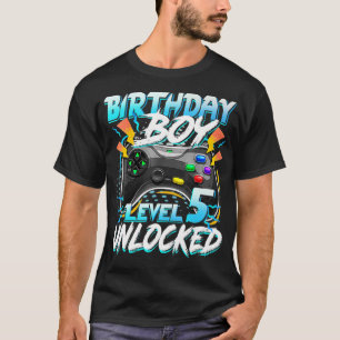 Födelsedag nivå 5 Olåst videospel födelsedag T Shirt