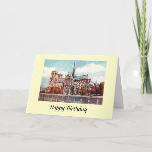 Födelsedag - Notre Dame, Paris Kort