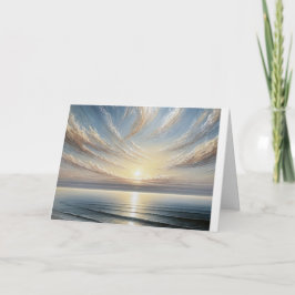 Födelsedag Ocean Sunrise Sjölandskap Kort