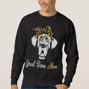 Födelsedag och Mors dag Gift-Great dane Mamma Lång Ärmad Tröja