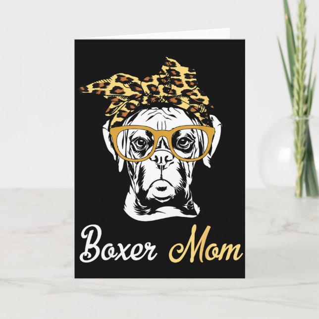 Födelsedag och mors dag present-boxare Mamma Kort (Framsida)