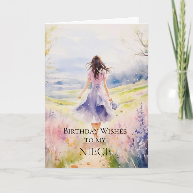 Födelsedag Önskemål till mitt systerkort Kort (Framsida)