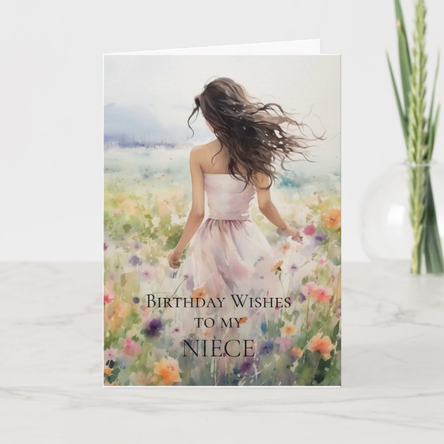 Födelsedag Önskemål till mitt systerkort Kort (Framsida)