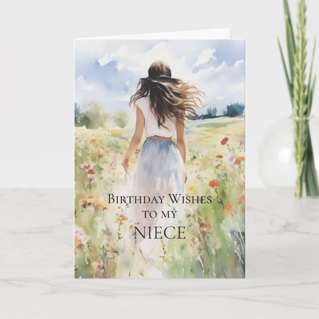 Födelsedag Önskemål till mitt systerkort Kort (Framsida)