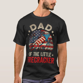 Födelsedag på självständighetsdagen för pappa papp t shirt