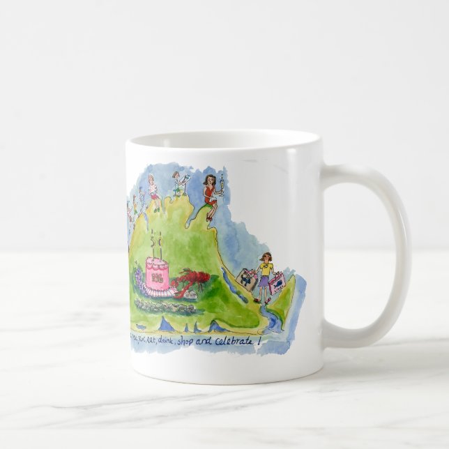 födelsedag på vingården! kaffemugg (Höger)