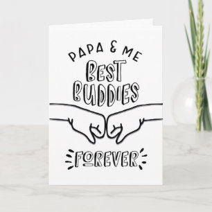 Födelsedag - Pappa och mig, bästa Buddies i Kort