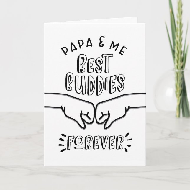 Födelsedag - Pappa och mig, bästa budskapet för ko Kort (Framsida)