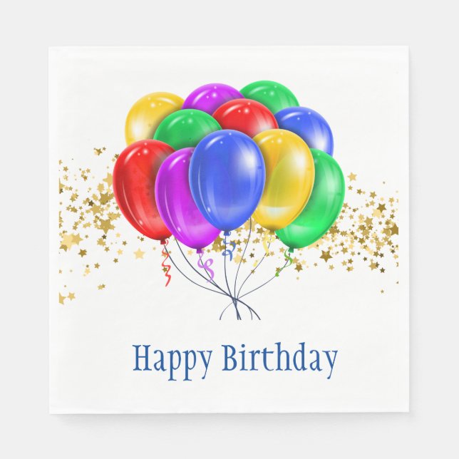 Födelsedag Pappersservett (Framsidan)