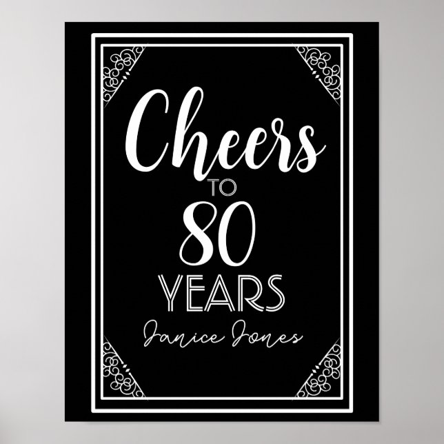 Födelsedag Pension ändrar numret Poster (Framsidan)