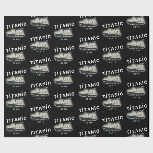 Födelsedag Personlig Namn Titanic Presentpapper (Seam)