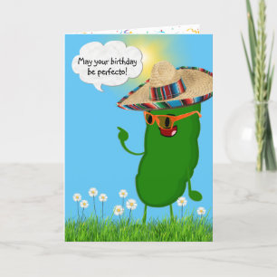 Födelsedag Pickle med Sombrero Kort