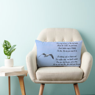 Födelsedag Pillow med Poetic Önskemål Lumbarkudde