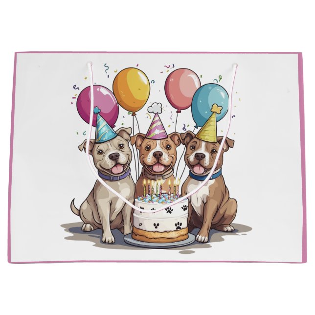 Födelsedag Pit Bull Dogs (Framsidan)