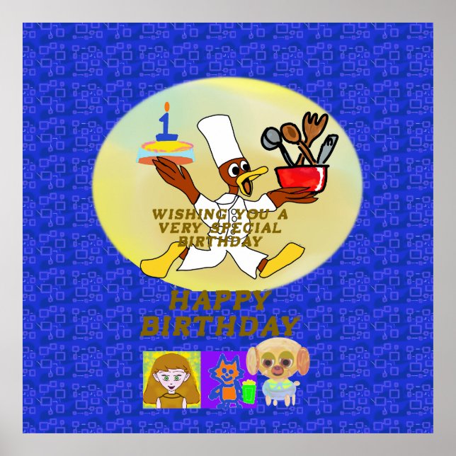Födelsedag Poster (Framsidan)
