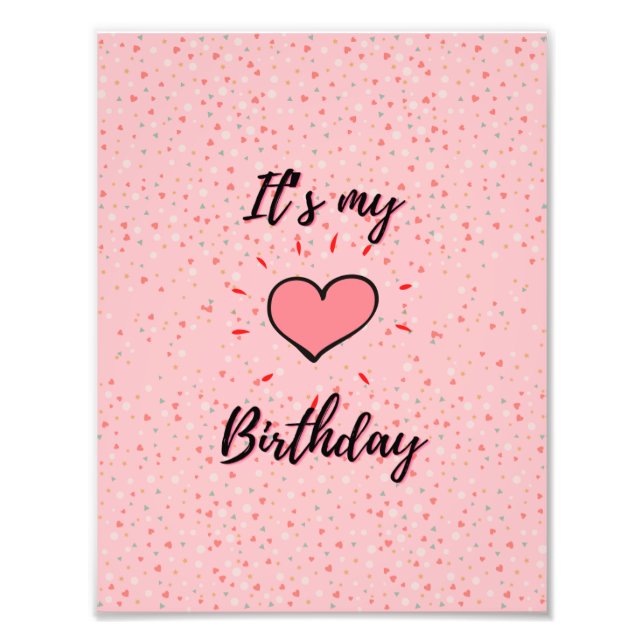 Födelsedag poster för barn (Framsidan)