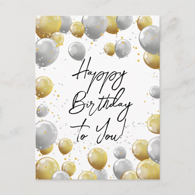 Födelsedag postkort vykort (Framsida)