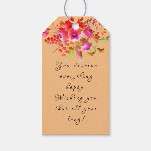 Födelsedag Presentetikett (Framsidan)